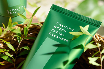 Calming green facial cleanser
